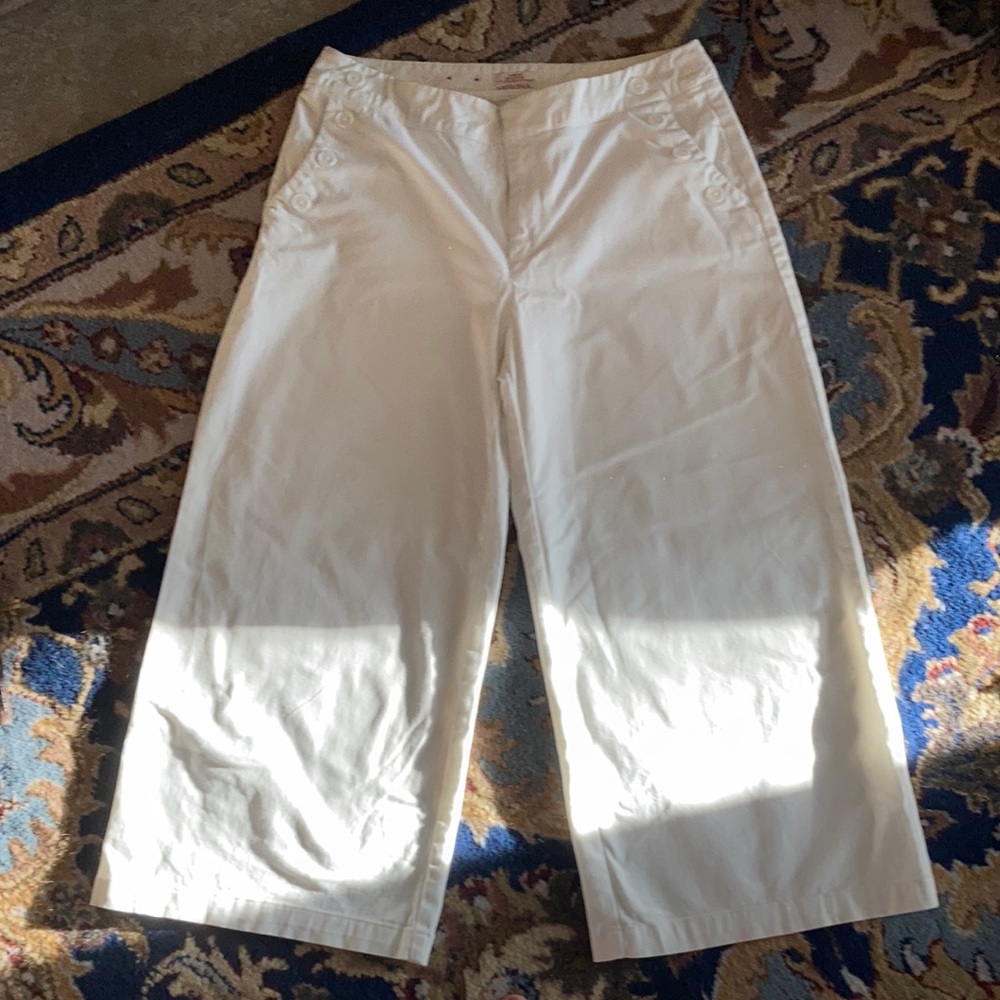 Crop wide leg pants